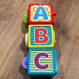Mattel Vibrant ABC Learning Blocks - Red, Yellow, Green